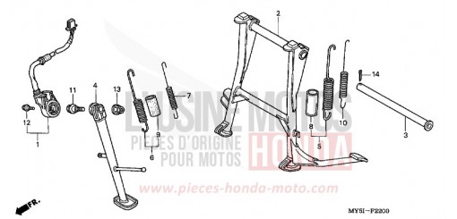 BEQUILLE CB500S2 de 2002